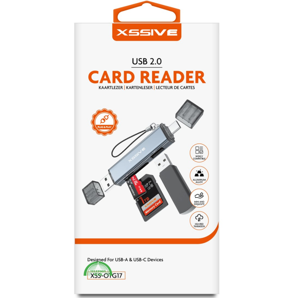 USB 2.0 Card Reader OTG en Hub &ndash; Alles-in-&eacute;&eacute;n Data Oplossing – foto 3