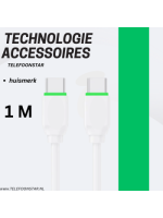 USB-C naar USB-C Kabel &ndash; Snel Opladen tot 60W &ndash; Data & Power &ndash; Stevig & Flexibel &ndash; 1 Meter