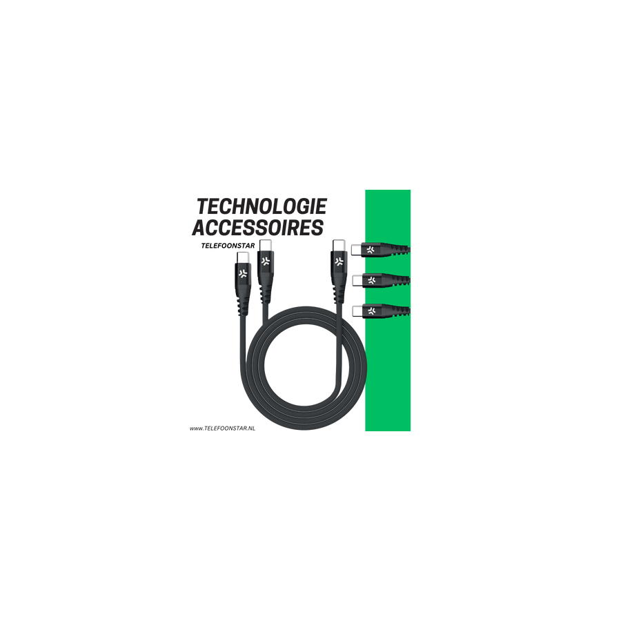USB-C naar Dubbele USB-C Kabel &ndash; 2-in-1 Oplaad- en Datakabel