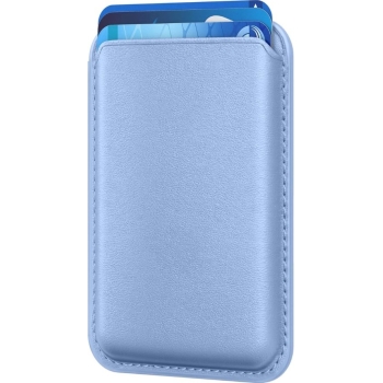 Magnetische Kaartenhouder voor iPhone Blauw&ndash; Compatibel met MagSafe