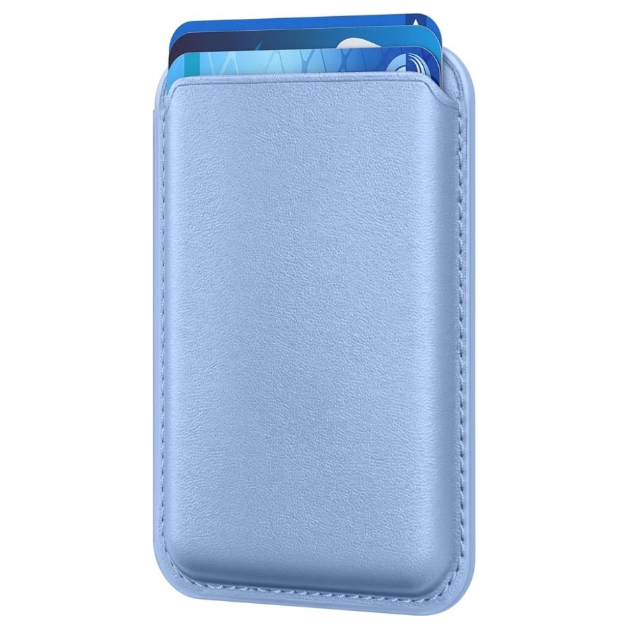 Magnetische Kaartenhouder voor iPhone Blauw&ndash; Compatibel met MagSafe
