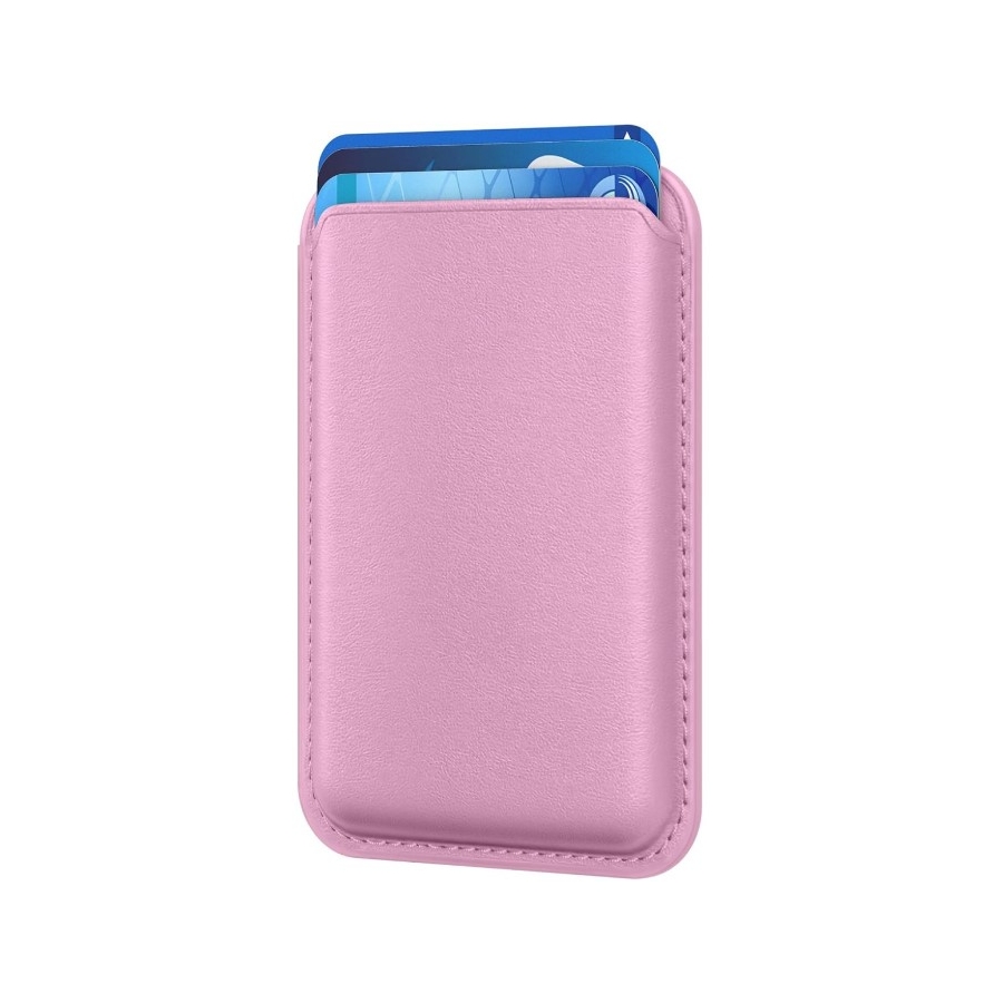 Magnetische Kaartenhouder voor iPhone Roze&ndash; Compatibel met MagSafe