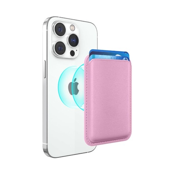Magnetische Kaartenhouder voor iPhone Roze&ndash; Compatibel met MagSafe – foto 2