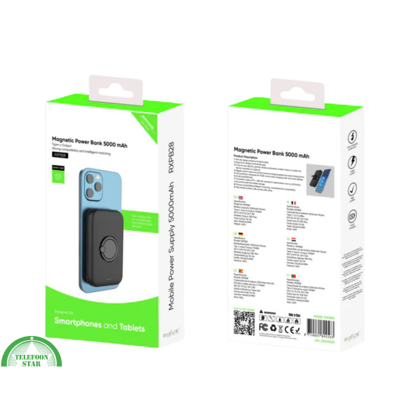 Telefoonstar PowerGrip 5000 &ndash; Draadloze Magnetische Powerbank met USB-C | Voor Smartphones &amp; Tablets – foto 5