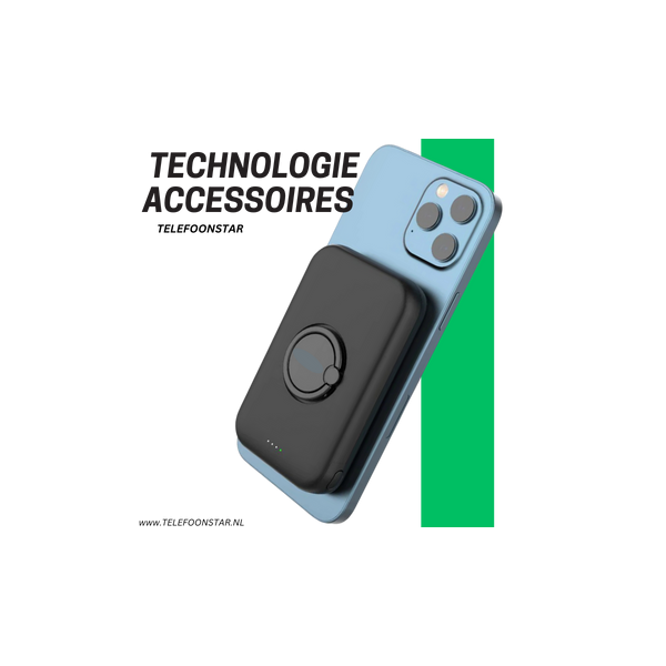 Telefoonstar PowerGrip 5000 &ndash; Draadloze Magnetische Powerbank met USB-C | Voor Smartphones &amp; Tablets – foto 2