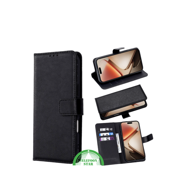 BlackGuard Wallet Bookcase &ndash; Zwart voor Xiaomi Redmi 15 5G – foto 5