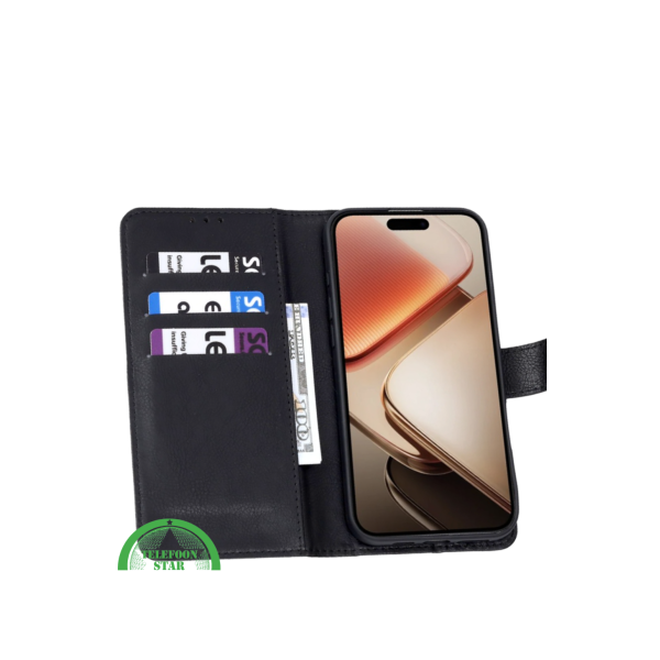BlackGuard Wallet Bookcase &ndash; Zwart voor Xiaomi Redmi 15 5G – foto 4