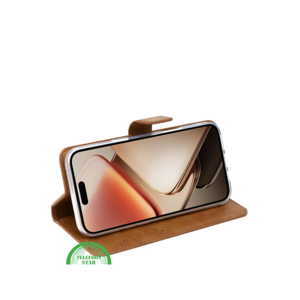 Xiaomi Redmi 15 5G &ndash; Bruin Bookcase Hoesje – foto 3