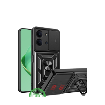 Hoesje met Camera-Slider & Kickstand &ndash; Geschikt voor Oppo Reno 14 5G