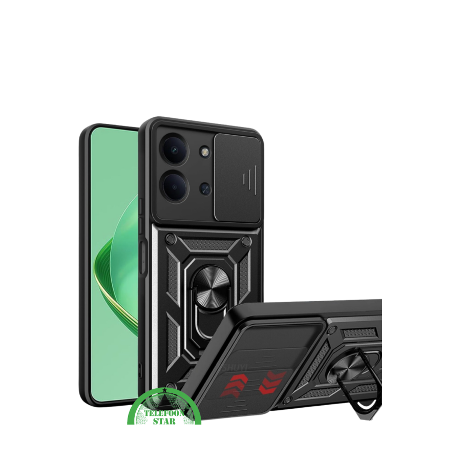 Hoesje met Camera-Slider &amp; Kickstand &ndash; Geschikt voor Oppo Reno 14 5G