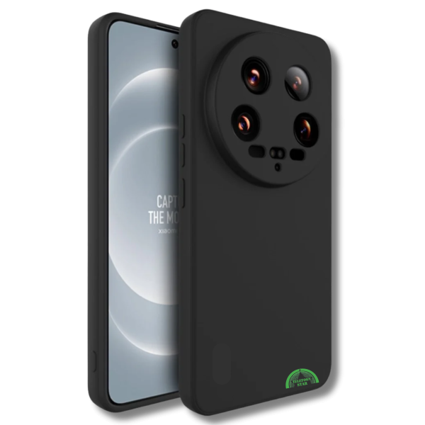 Hoesje Xiaomi 14 Ultra &ndash; Zwart Siliconen Softcase met Camera Bescherming – foto 5