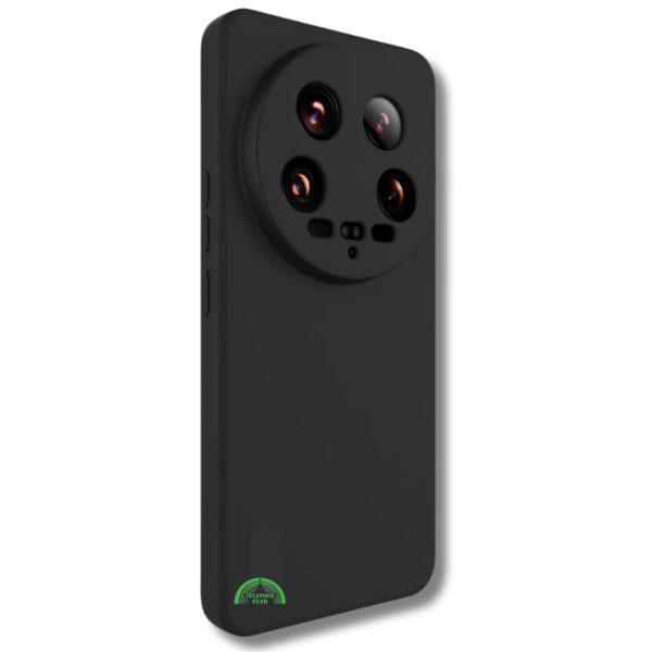 Hoesje Xiaomi 14 Ultra &ndash; Zwart Siliconen Softcase met Camera Bescherming – foto 3