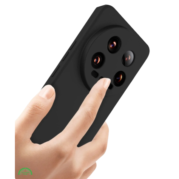 Hoesje Xiaomi 14 Ultra &ndash; Zwart Siliconen Softcase met Camera Bescherming – foto 4