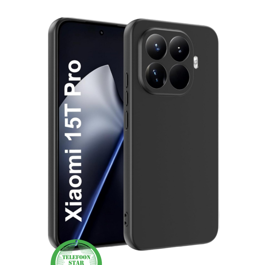 Xiaomi 15T Pro &ndash; Zwart Soft-Touch Hoesje