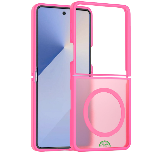 Hoesje voor Samsung Z Flip 7 FE Rose Guard Frosted Armor Case – foto 5