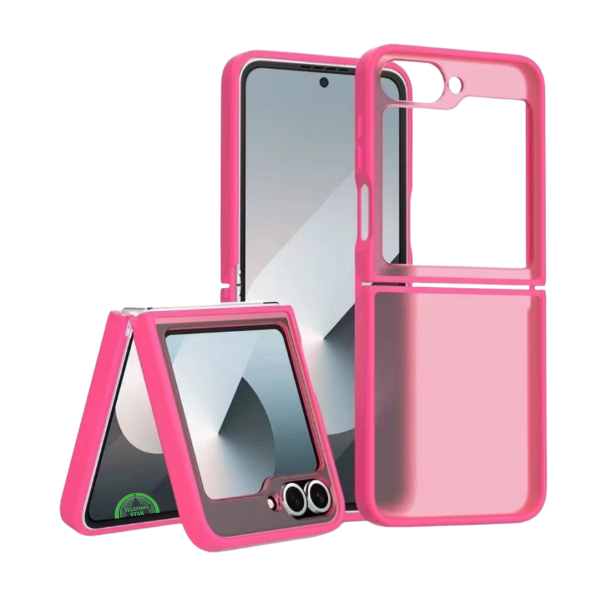Hoesje voor Samsung Z Flip 7 FE Rose Guard Frosted Armor Case – foto 6
