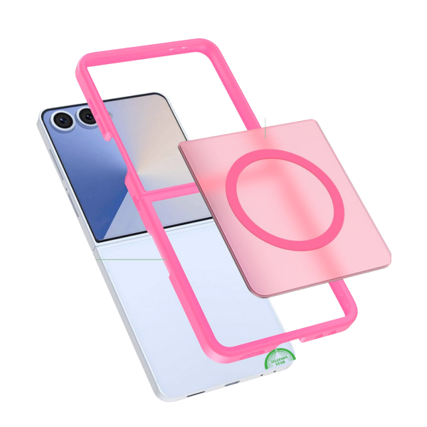 Hoesje voor Samsung Z Flip 7 FE Rose Guard Frosted Armor Case – foto 3