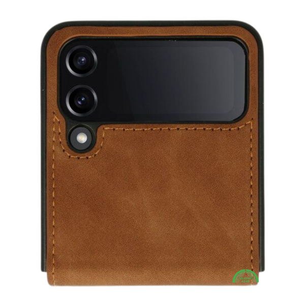 Hoesje voor Samsung Z Flip 7 FE Heritage Leather Wallet Case – foto 2