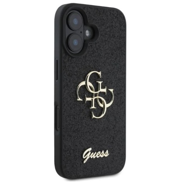 Guess Zwart Glitter Hoesje iPhone 16 Plus – foto 2