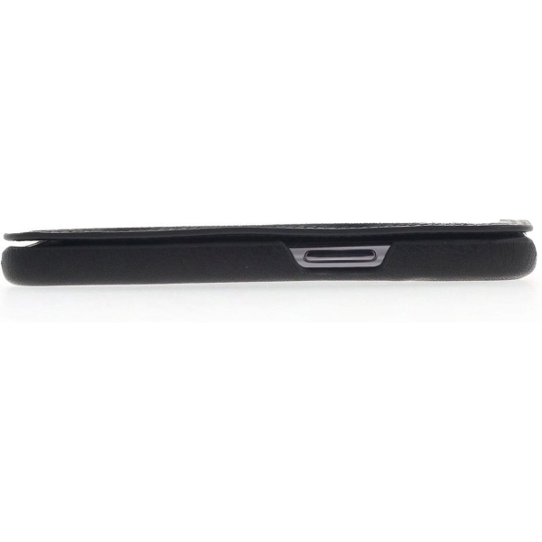 iPhone 15 Pro Max 100% Leer hoesje | Lederen Bookcase | Minimalistisch | Zwart – foto 4