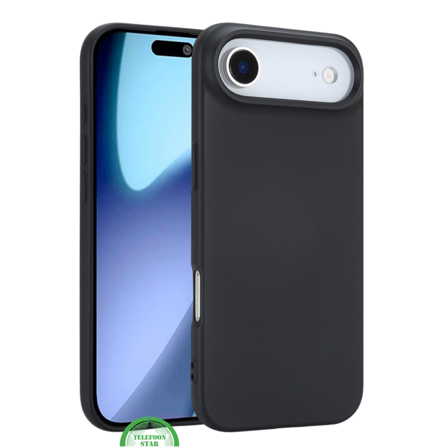 Zwart Soft Touch Hoesje voor iPhone 17 Air &ndash; Slank, Stijlvol &amp; Beschermend | Telefoonstar