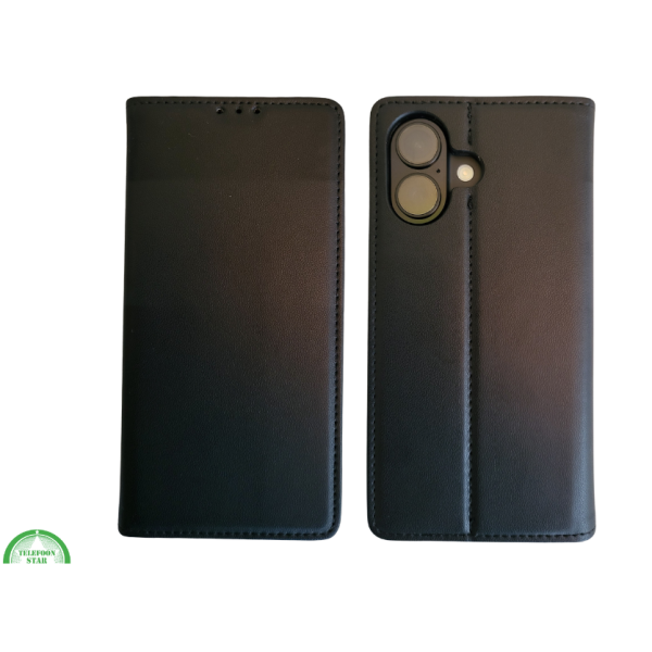 Flip Case Boek Zwart Luxe Klaphoes met 3 Pashouders voor iPhone 16 Plus – foto 7