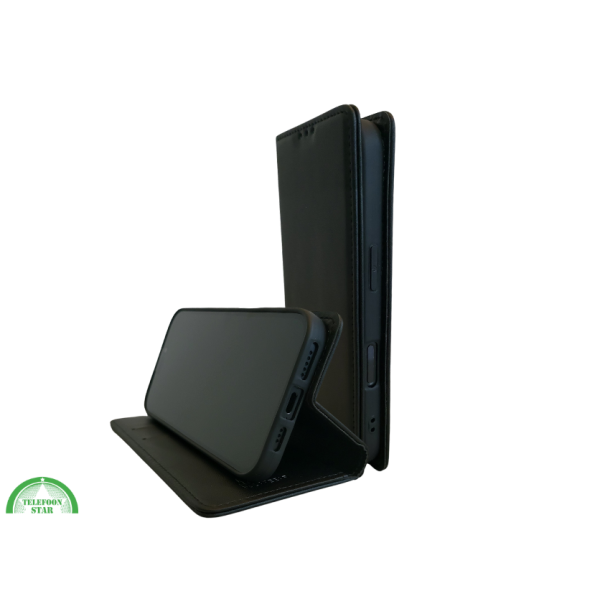 Flip Case Boek Zwart Luxe Klaphoes met 3 Pashouders voor iPhone 16 Plus – foto 3